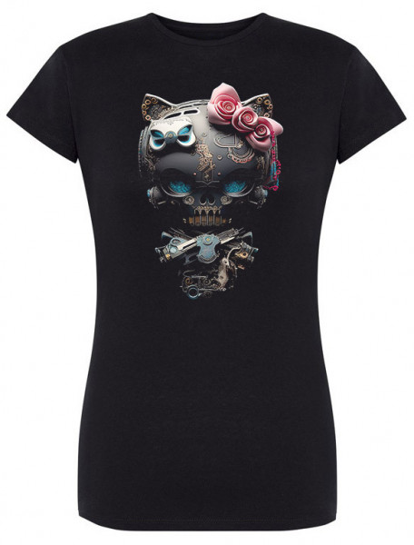 Damski T-shirt Mecha Kitty