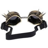 Steampunk Goggles okulary z kolcami mosiądz