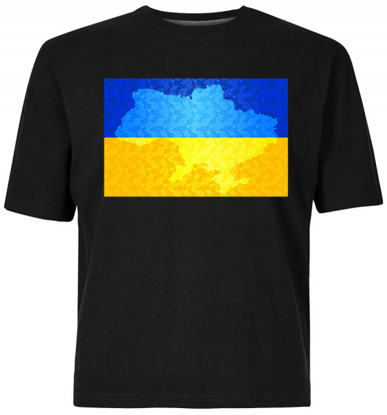 Koszulka Ukrajinská vlajka černé